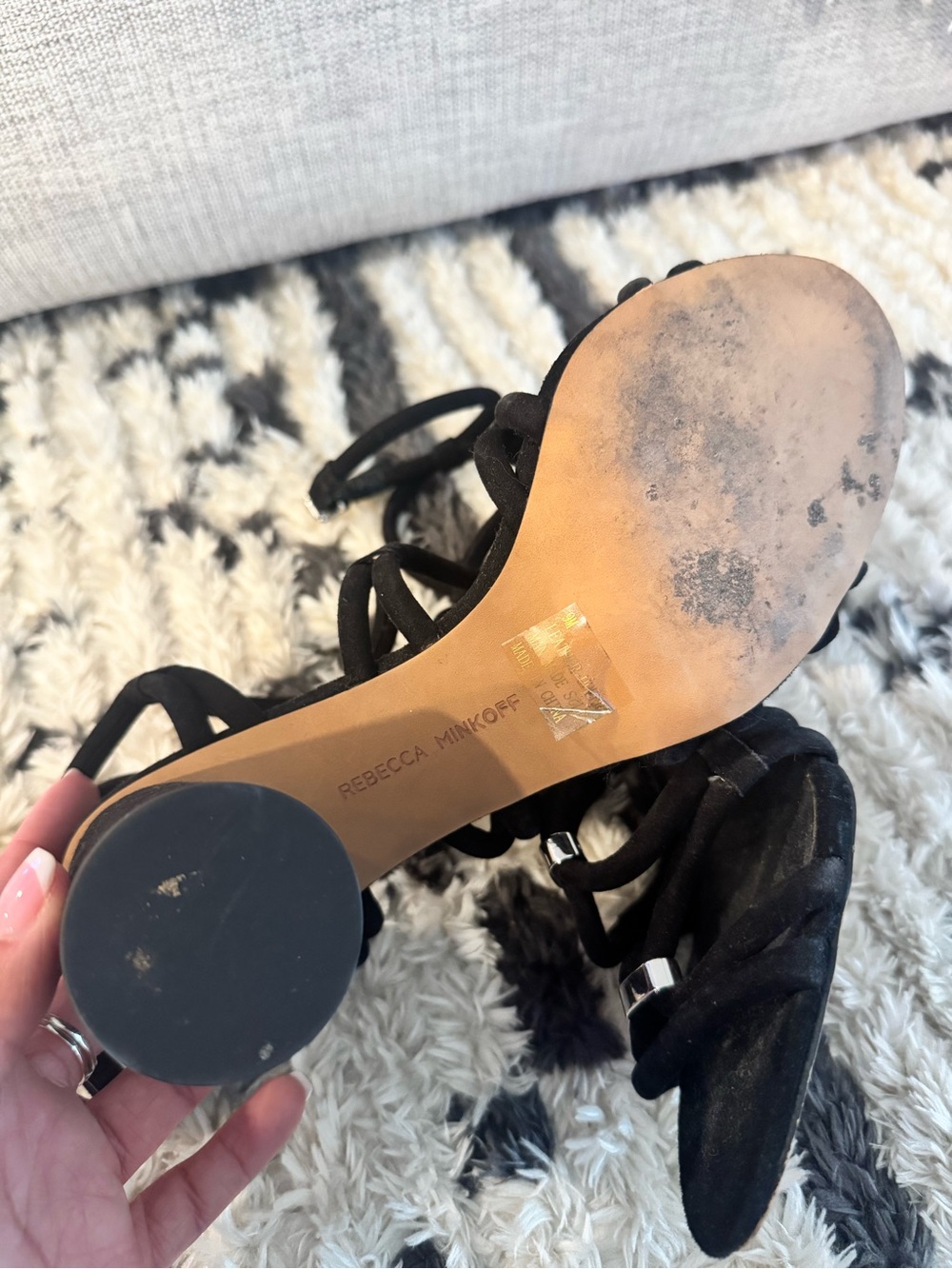 Rebecca Minkoff Apolline Suede Strappy Sandals - Picture 5 of 6